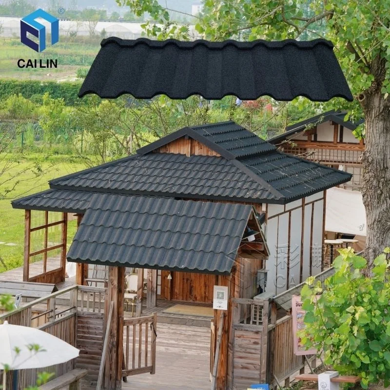 Cailin Roofing Materials Galvalume Precio Stone Granules Coated Aluminum Roof Tile