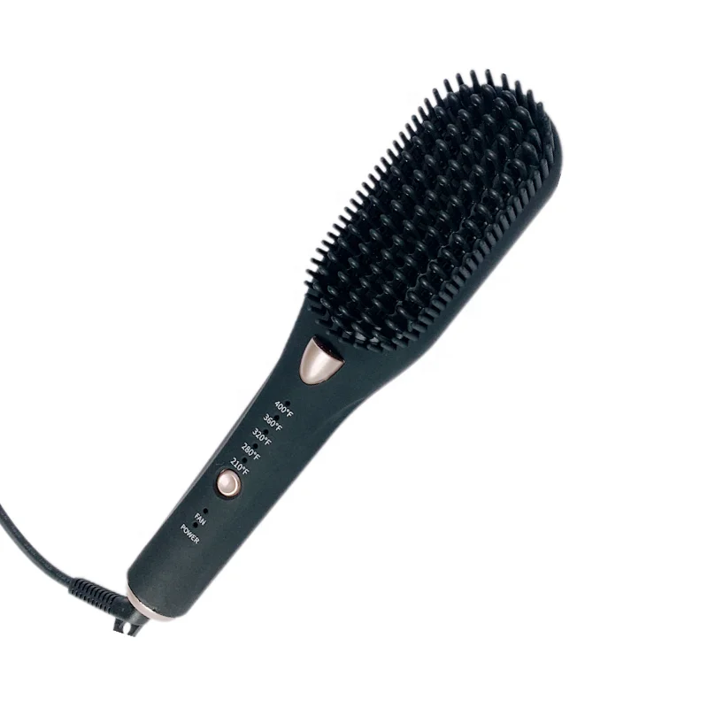 Good Quality Wet Dry Muted Hot Air Massage Dryer Comb 4 in 1 Electric Heating Negative Ion Hair Straightener Brush