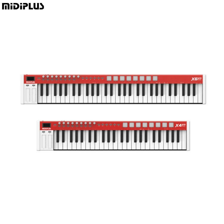 MIDIPLUS X6pro mini Professional-Grade 61-Key Usb Midi Keyboard Instrument 128 Tone Options Music Inspiration MIDI Controller