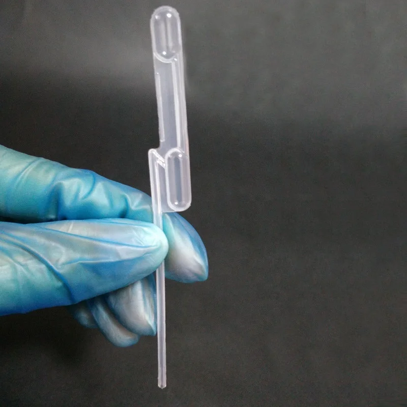 Лабораторное оборудование, одноразовые пластиковые переносные пипетки с точным объемом и двойной лампой 80 мкл