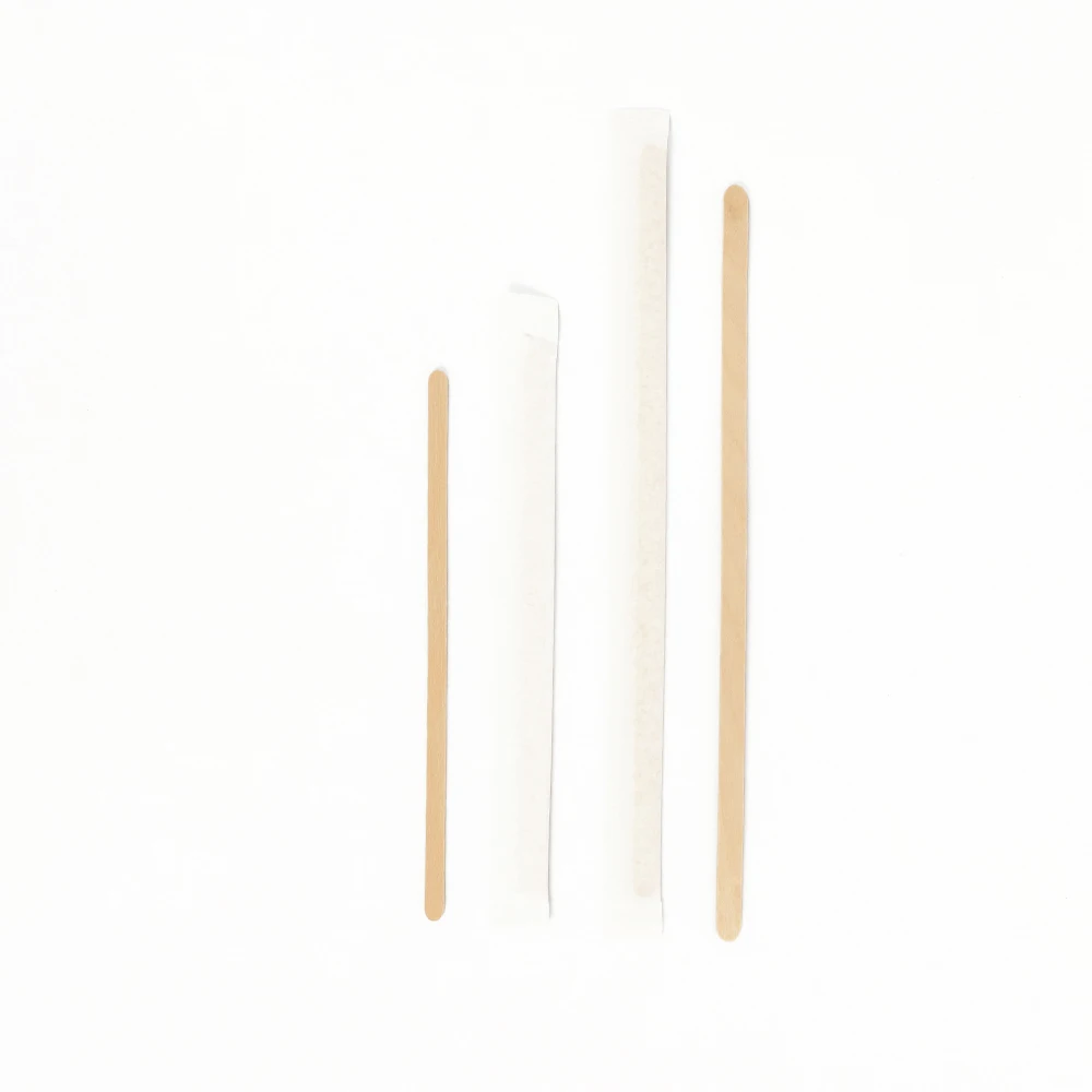 disposable wooden birch coffee slim stirrer