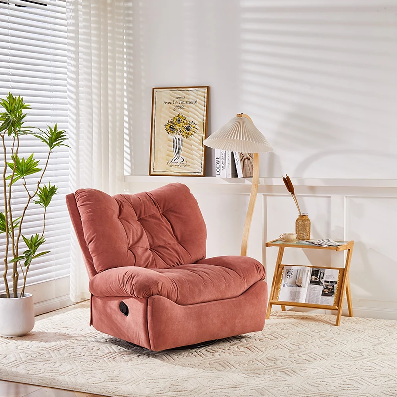 living room New Fabric Material Adjustable Leisure  commercial Single Manual Rocking Swivel Power Electric Recliner Sofa Chair