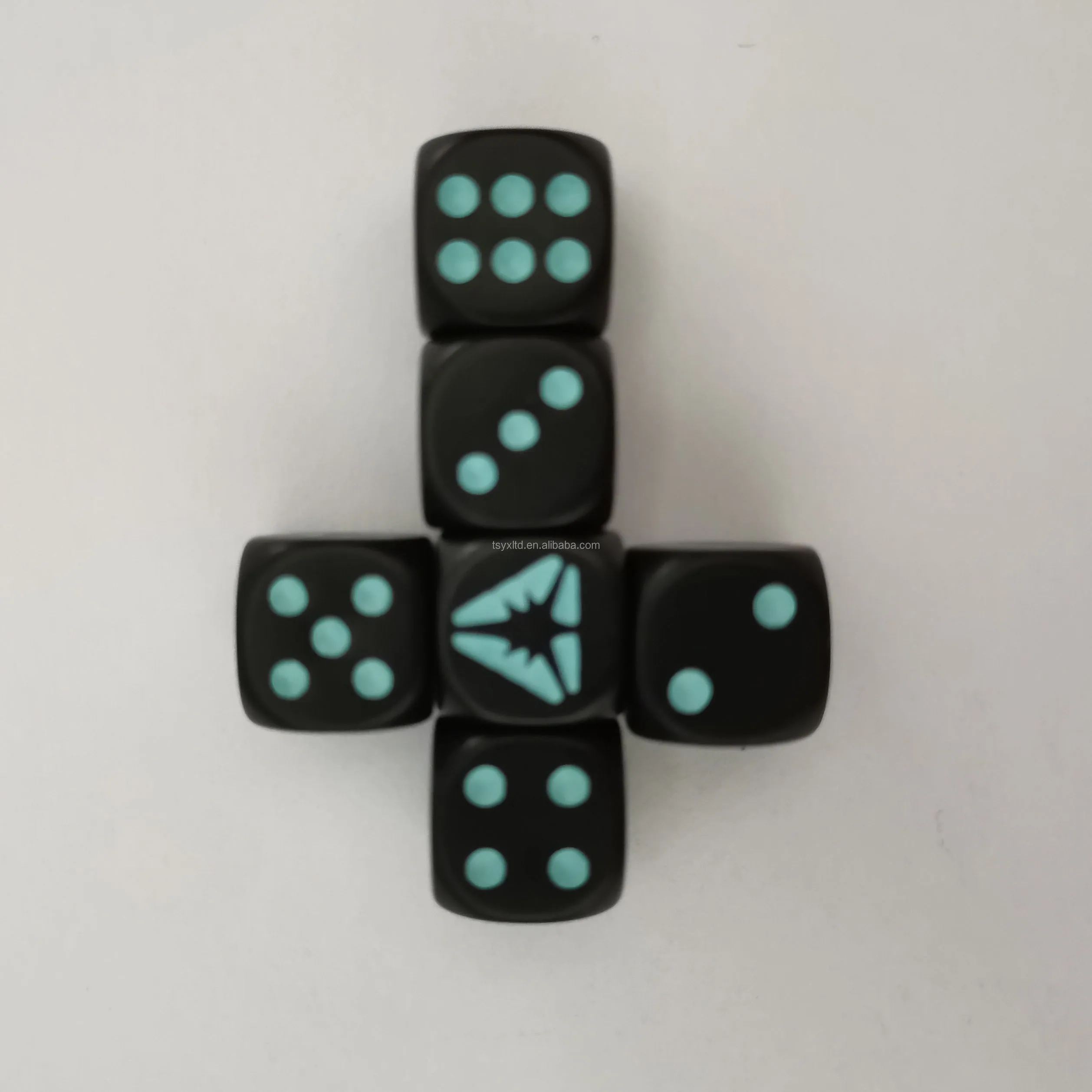 7 Pcs Rpg Game Dice Set plastic glow in dark game casino dice d4 d6 d8 d10 d12 d20 rpg polyhedral dice set