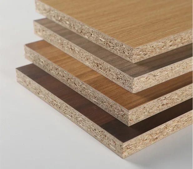 Melamine China Laminated Particle Board Price E1 18mm 20mm 22mm Chipboard Manufacturing for Furnitures Wardrobe Partition Wall