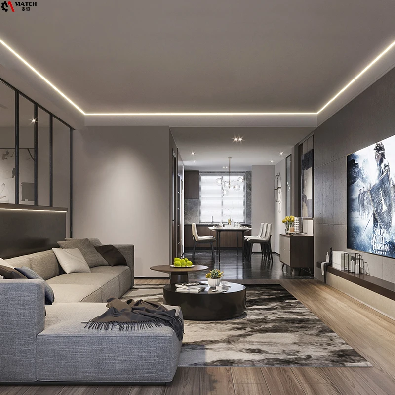 For light for home ceiling Extruded Aluminum Heatsink Led Extrusion Profile