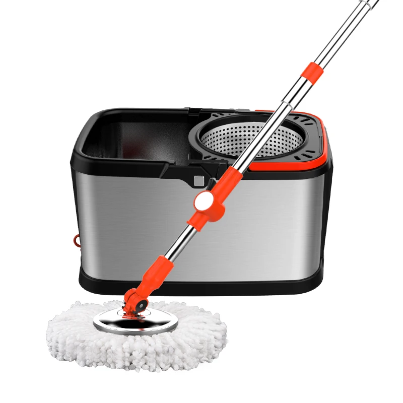 Нержавеющая сталь ведро hand free 360 ведро из полипропилена со шваброй ведро для мытья для домашней кухни машина для уборки полов