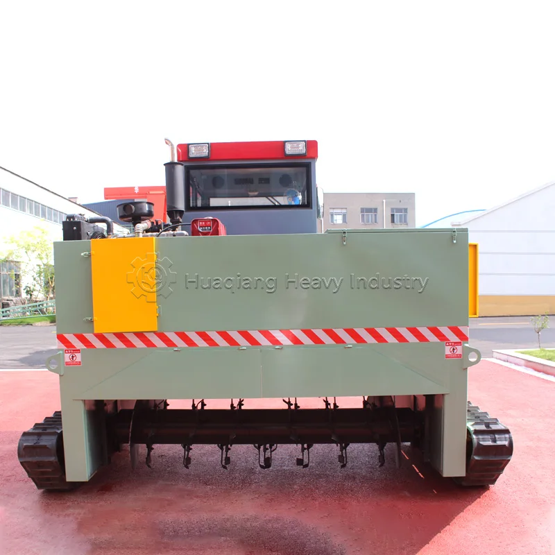 Organic fertilizer crawler belt fermentation turner machine