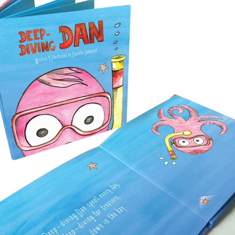 Custom Hardcover Learning Anime Kids Board Book Children Book Printing