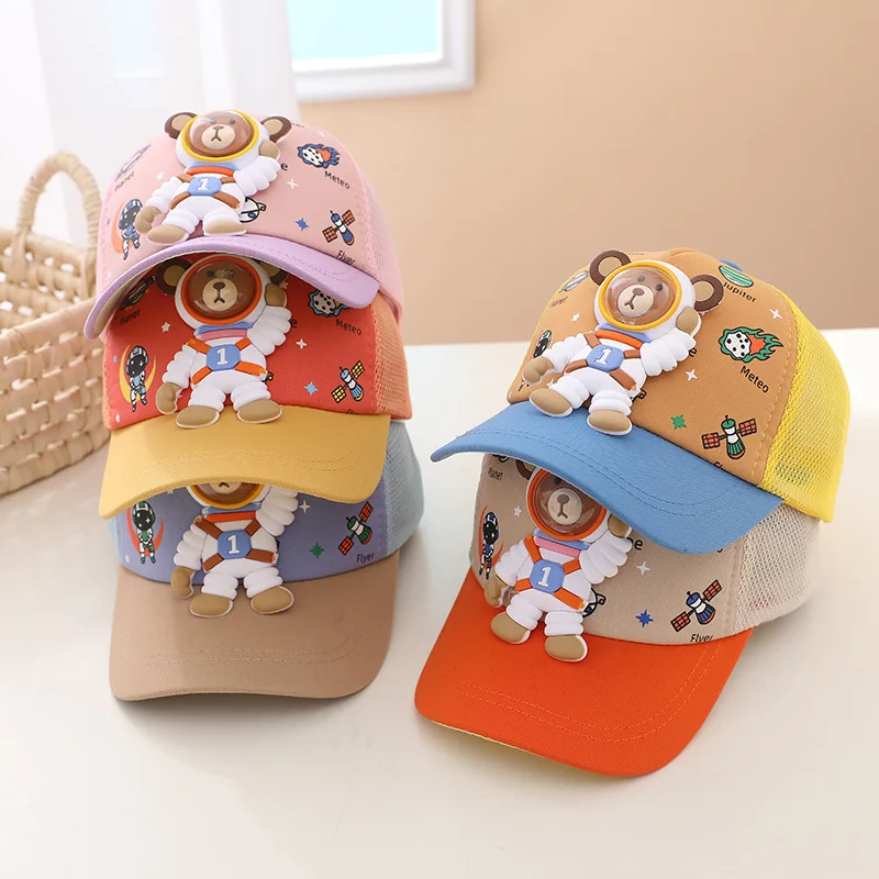 Hot Sale kids Cotton Sport Hat 3D Embroidery Children Outdoor 1-4 years Baseball Caps