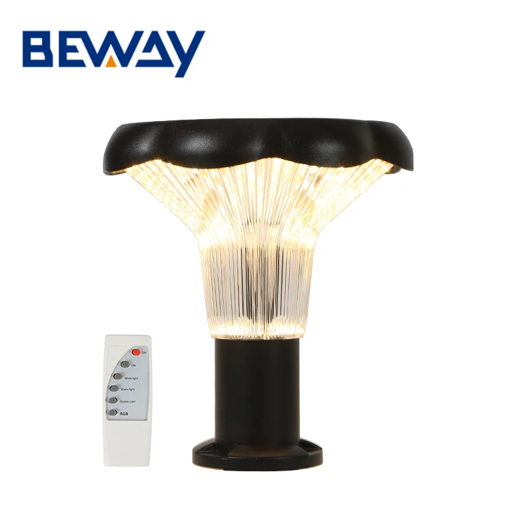 Popular Style Stable Die Cast Aluminum Hotel Outdoor Waterproof Gate 30W Led Solar Pillar Light