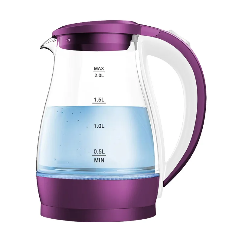 Auto Shut - Off and Boil - Dry Protection Electric Kettle 1.7L Hot Water Boiler 1500W Fast Boil Glass Electric Tea Kettle