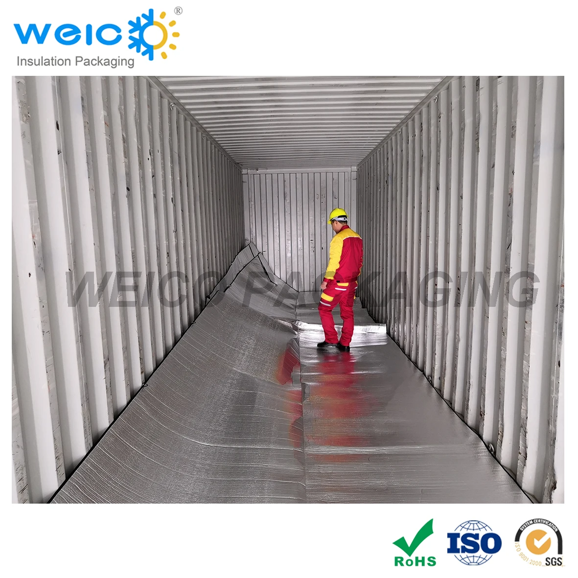 Thermal Packaging Insulated Shipping Container 45HC Thermal Liner