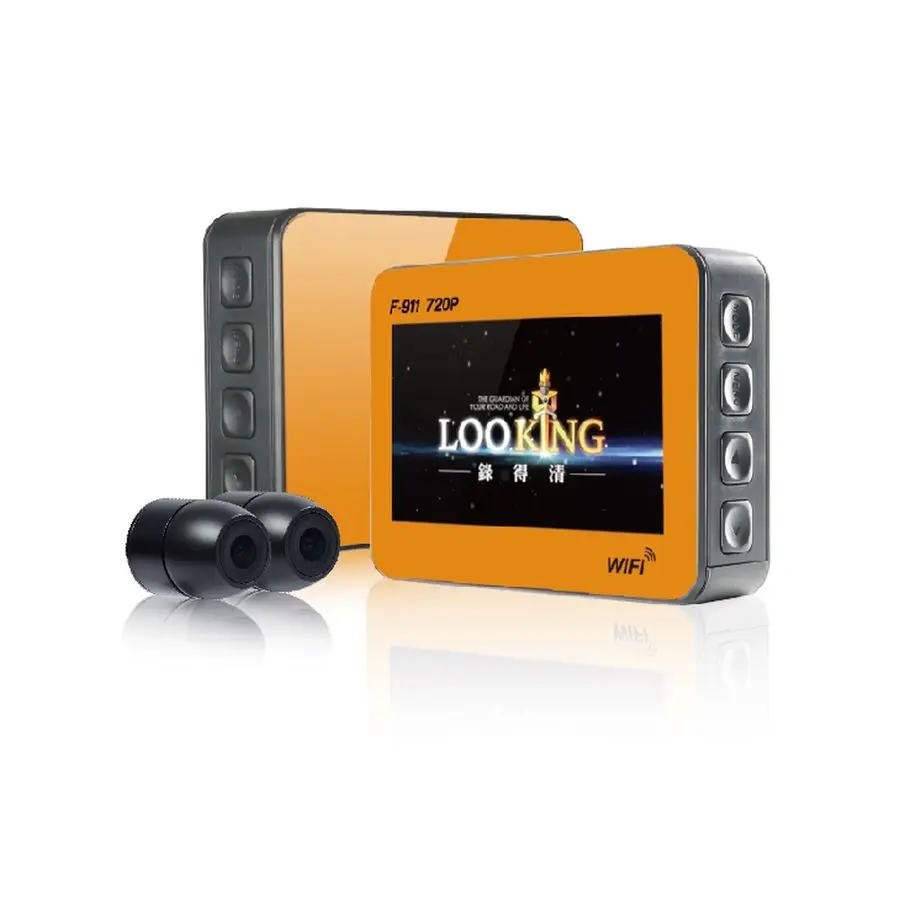 Лидер продаж, профессиональный видеорегистратор Full HD 720P для вождения мотоцикла по низкой цене, 2,7 дюйма, двойной объектив с водонепроницаемостью IP68