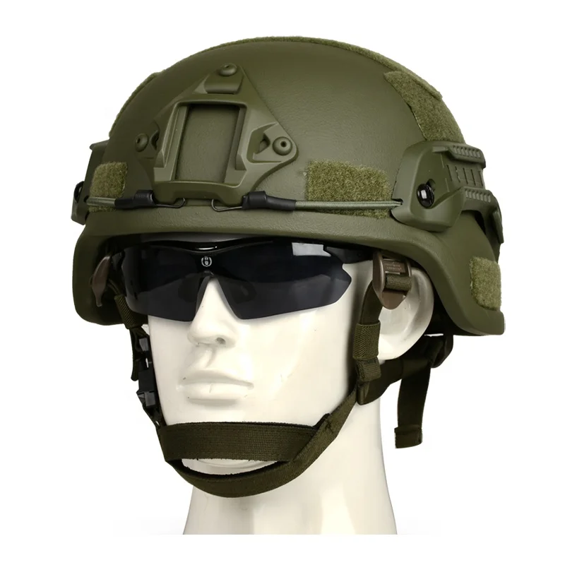 CNRSPE MICH 2000 Tactical Helmet NIJ IIIA 9mm.44 Aramid Anti ZD Ballistic Protection MICH Full earmuff High cut Helmet