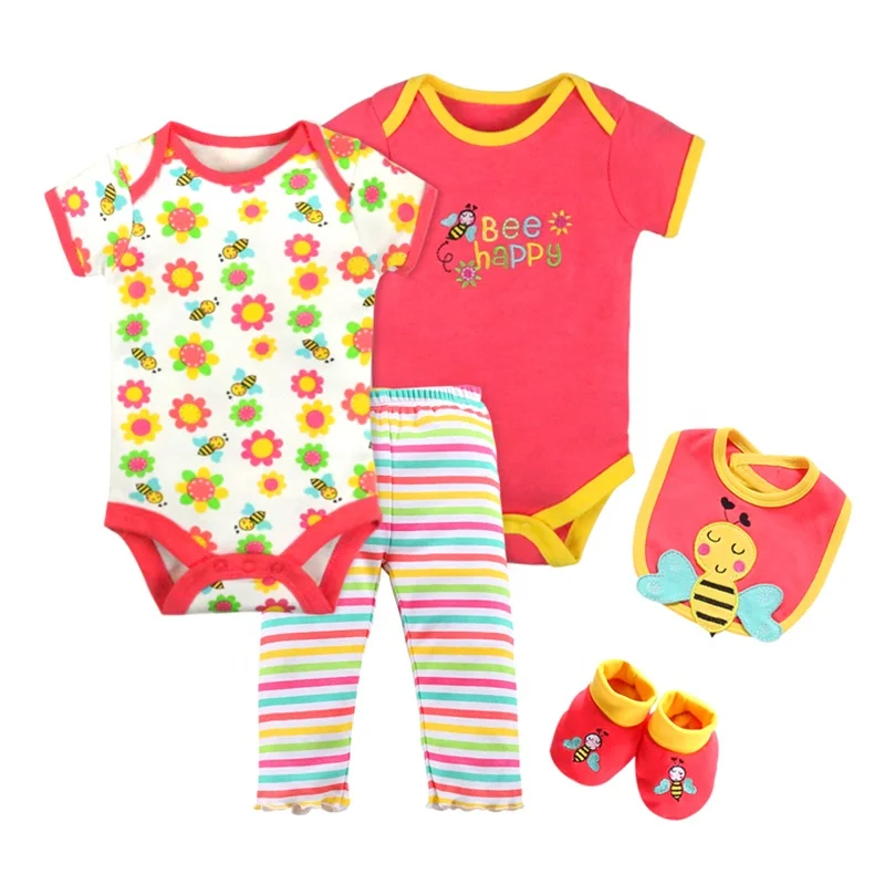 
baby outfits newborn cotton knitted baby clothes set toddler rompers with pants for summer 