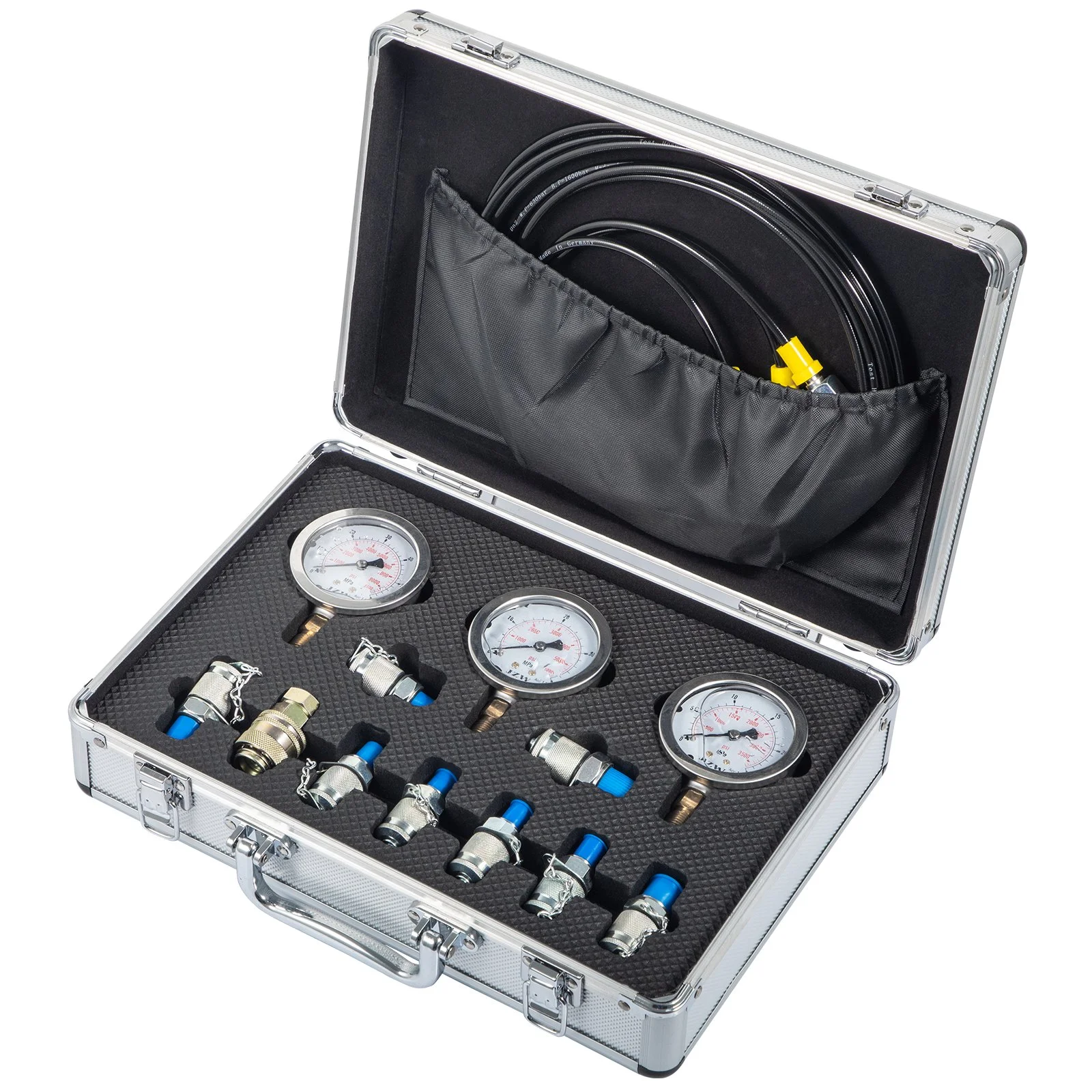 TKS/JZW Portable Excavator Pressure Test Kit Hydraulic Pressure Gauge for Construction Works