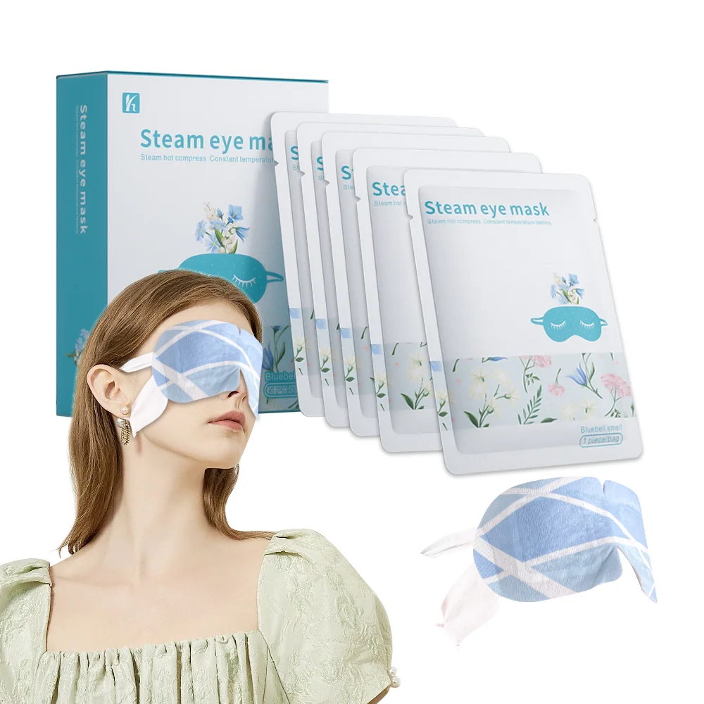 disposable skin friendly air activated heated eye mask natural safe sleep steam eye mask relieve visual fatigue