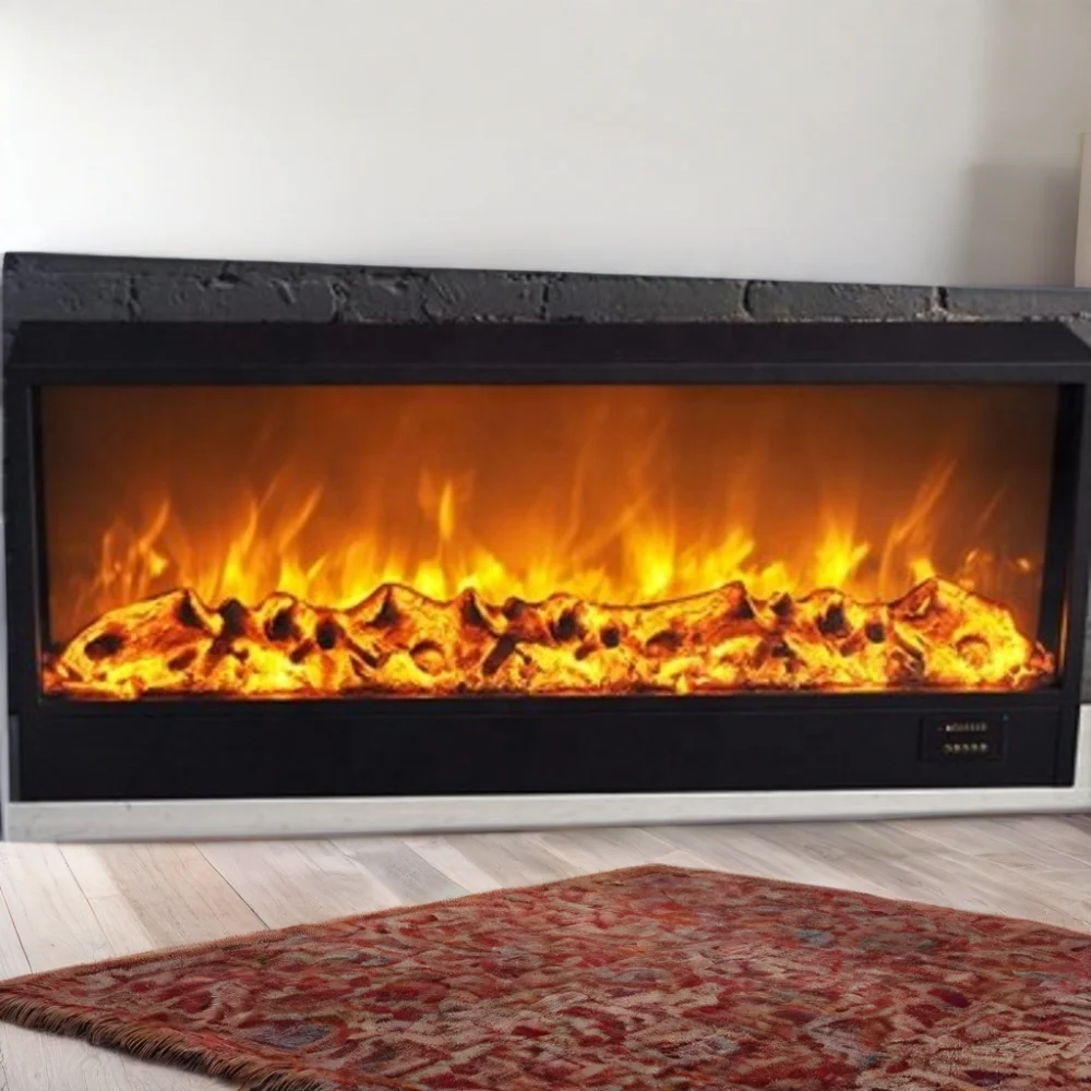 90cm heating device electric fireplace fire linear electric fireplace tv cabinet modern electric fireplace