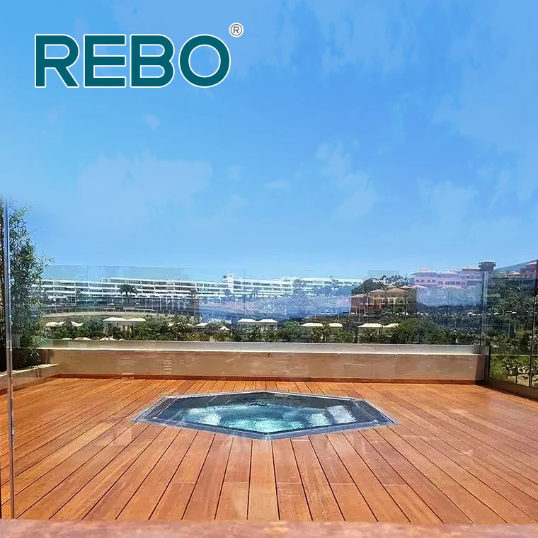 New material outdoor flooring bamboo composite decking