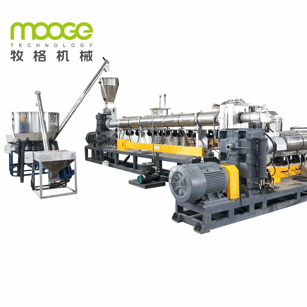 200 KG H Single Stage Strand Rigid Plastic Pelletizing Line For HDPE PP ABS PS PC Plastic
