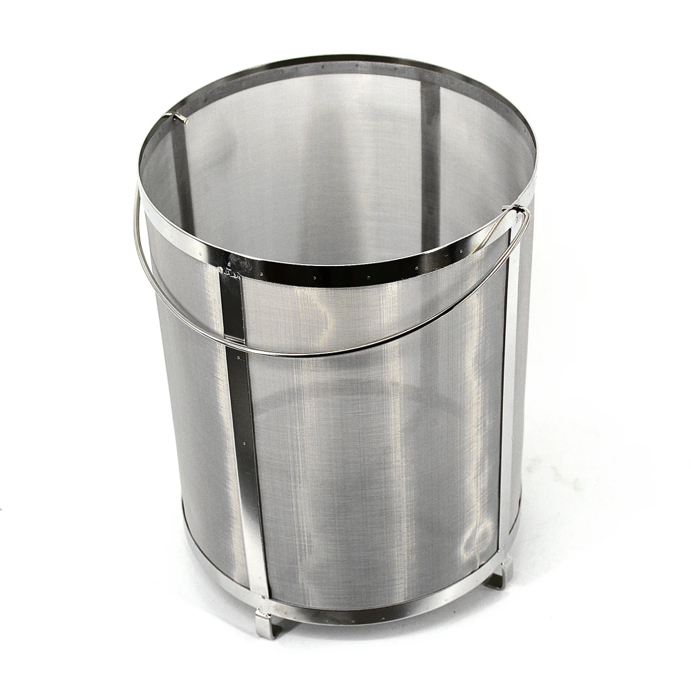 Stainless steel grain filter basket /SS mesh bucket filter for beer home brewing