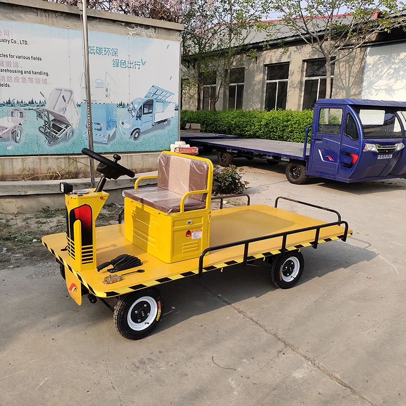 custom  Four-wheeled electric flatbed truck Multi-purpose and diverse electric flatbed for breeding farm