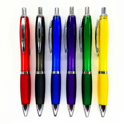 Wholesale office stationery advertising gifts press plastic ball point metal pen transparent gourd sublimation pen with logo