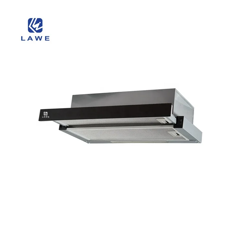 Lawe Ducted and Ductless Convertible Range Hood with LED Light Exhaust Fan for Under Cabinet Stainless Steel Slim Kitchen Hood