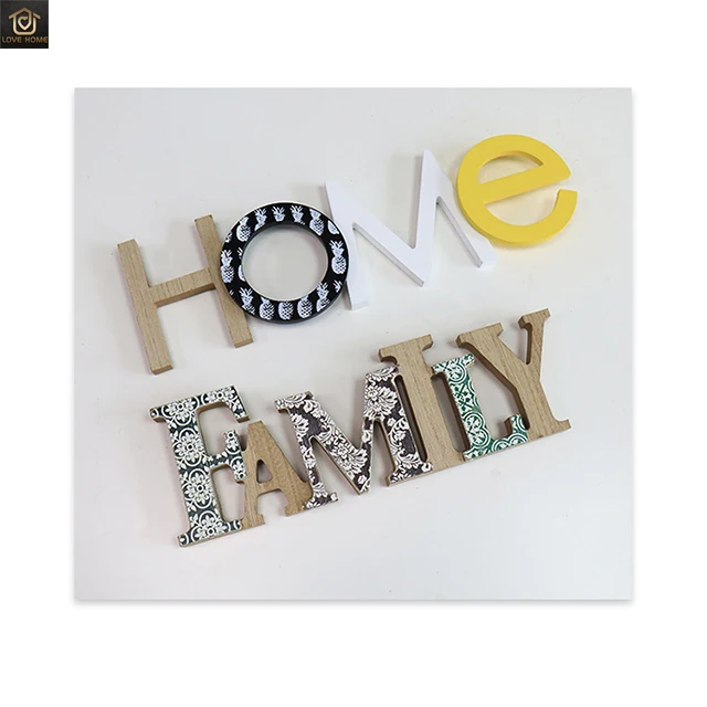 
Nordic minimalist letter combination wall hanging Bohemian wall decorations Creative wooden home crafts ornaments 