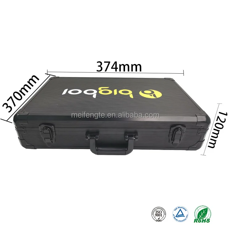 Aluminum Case OEM Case Jiangsu Factory Pure Black Medium K Frame Durable Lined Panel Lock Aluminum Case For Precision Equipment
