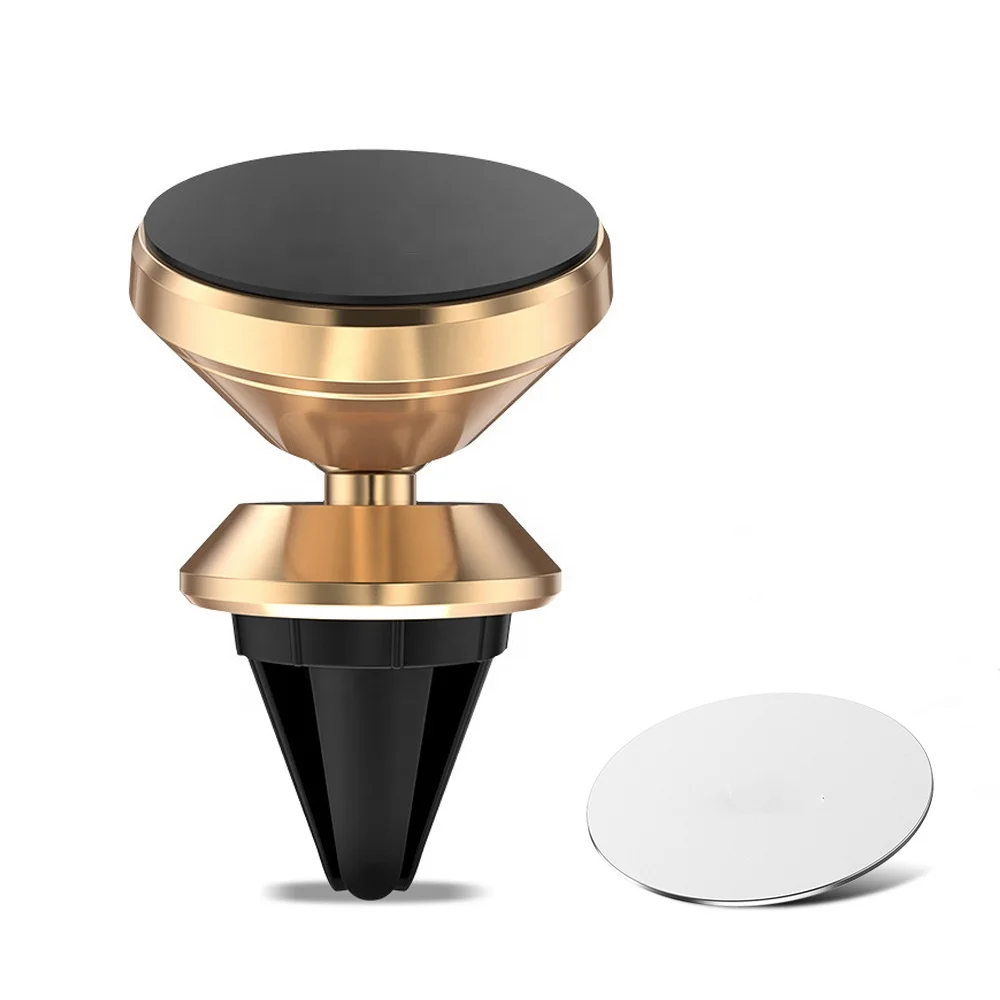 Welcome LOGO Custom Flexible Magnet Air Vent Mount Clip 360 Degree Magnetic Universal Car Phone Holder for iphone android phones