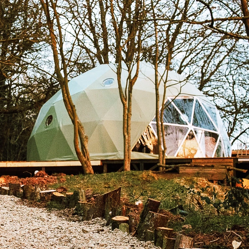 Outdoor Glamping geodesic Dome Tent Igloo Resort Prefab House Pvc Waterproof For Resort