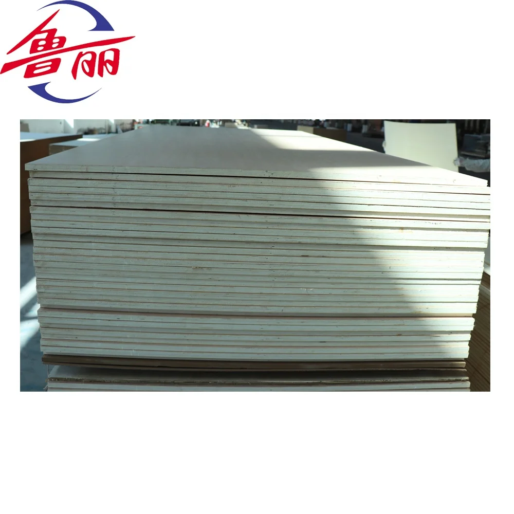 Luli1220x2440mm Wooden/ White Color Double Sides 18 mm Melamine Laminated Plywood