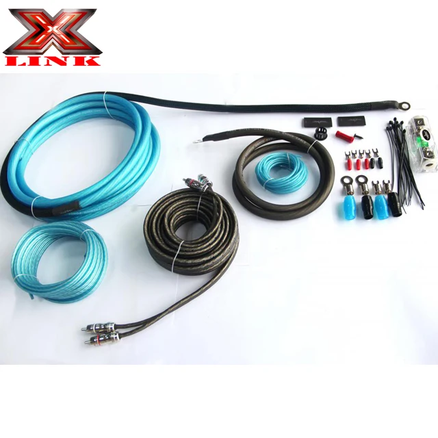 Высококачественный популярный профессиональный автомобильный комплект аудиокабеля усилителя