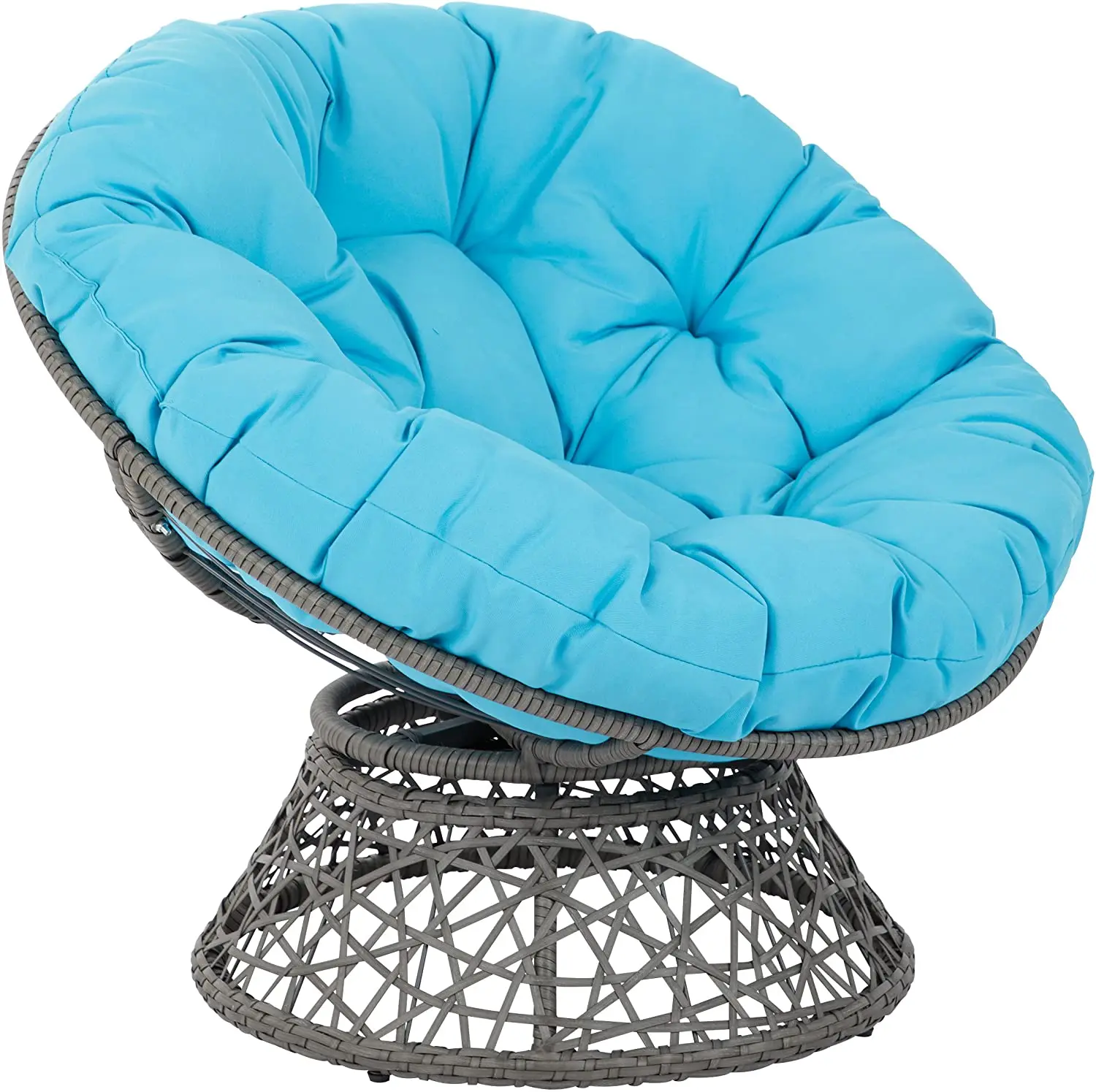  Плетеный ротанговый стул Papasan с подушкой для улицы патио