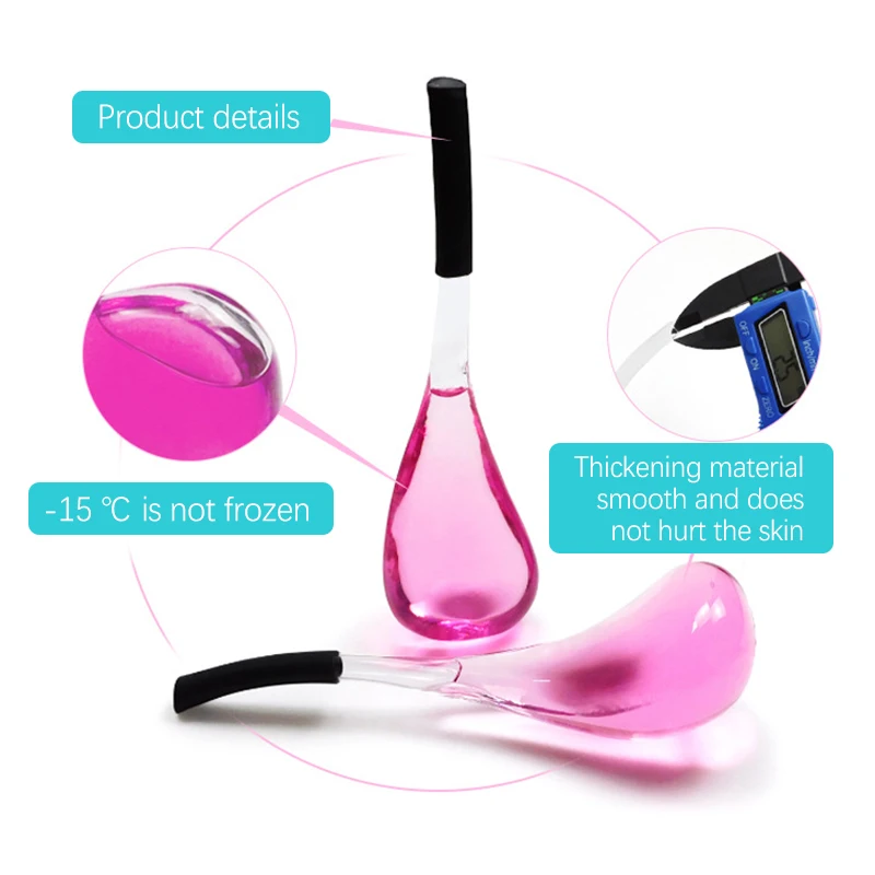 Cooling Therapy Facial Massager Remove Dark Circles Wrinkles Cryo Sticks Glass Ice Globes For Face Eye