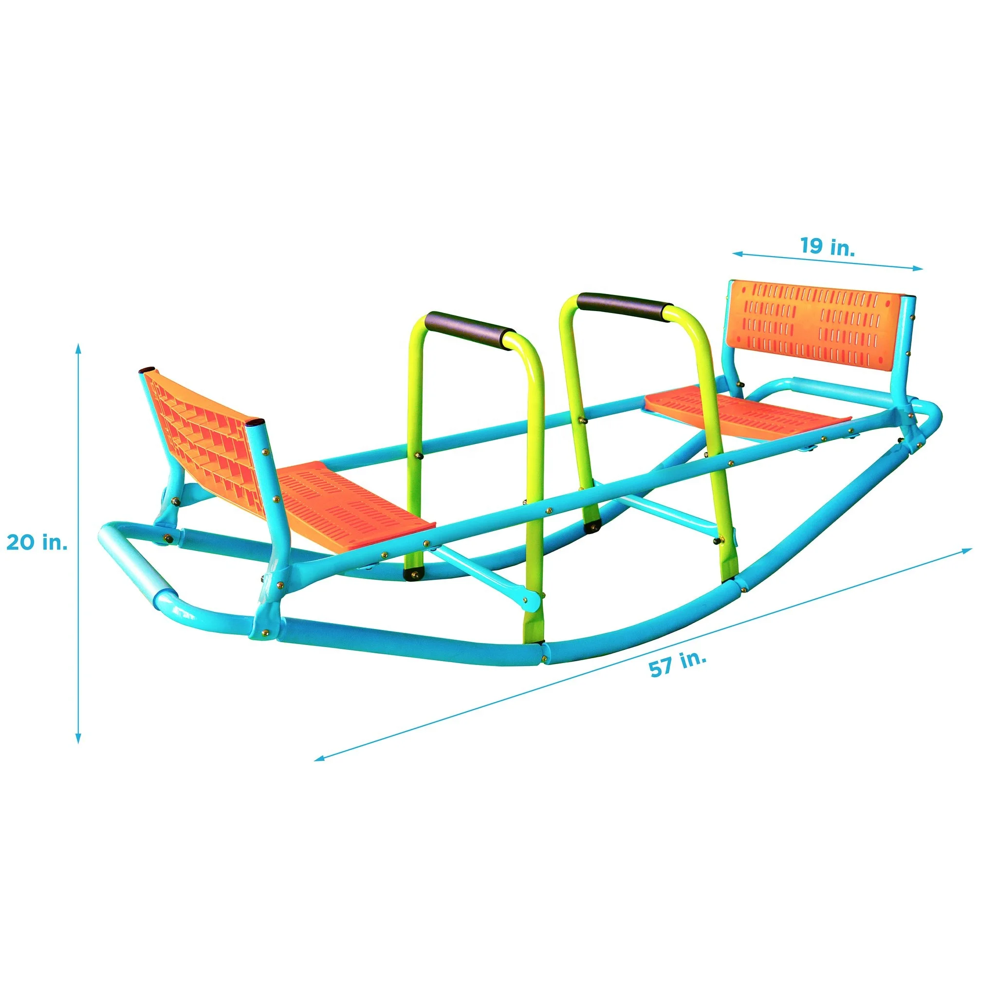 Jaalex High Quality Seesaw For Kids Outdoor Children Plastic Seat Playground Metal Rocker Toy Seesaw
