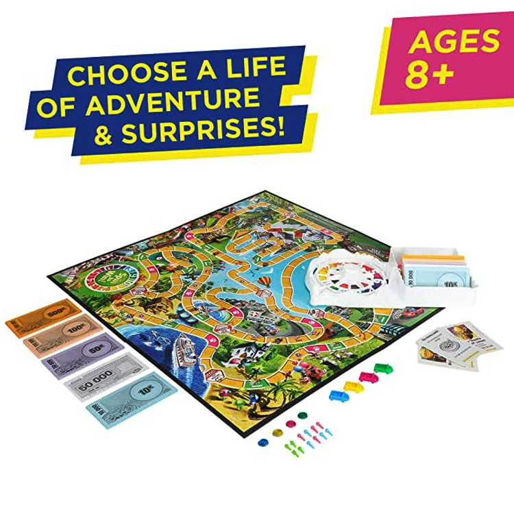 Family fun  adventure game custom colourful family  board game set for children board games for families life