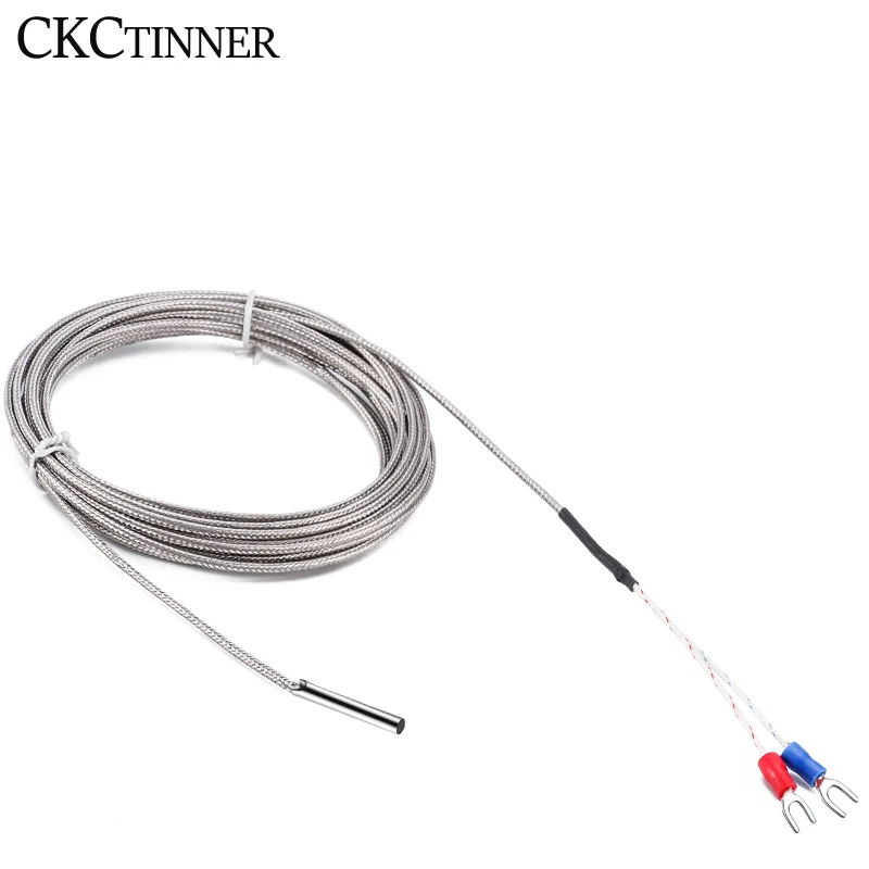 Stainless Steel K Temperature Sensor Thermocouple with 1/2/3/4/5M Cable Temperature sensing high temperature waterproof