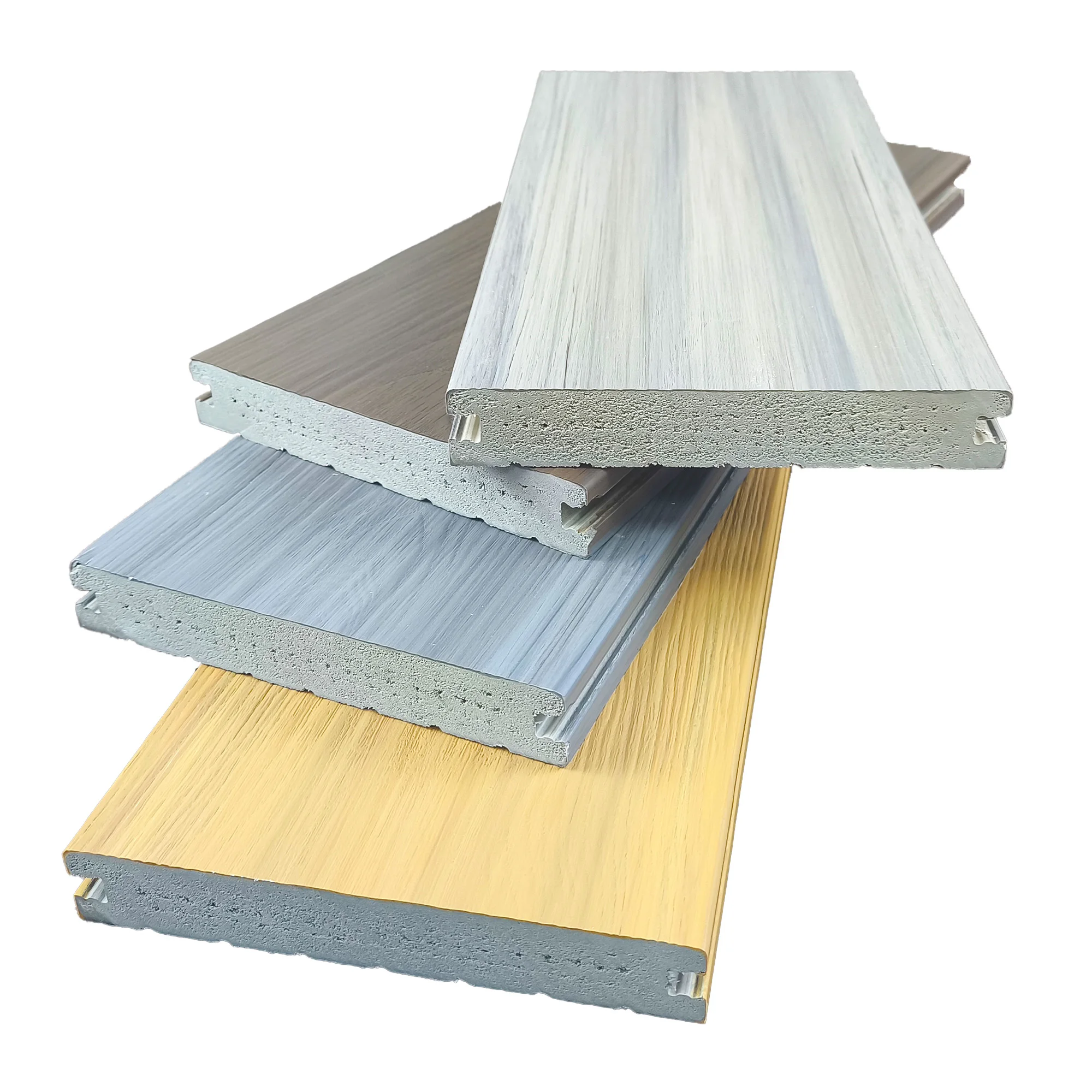 Dimensionally stable durable composite plastic co-extrusion ASA foam decking for park