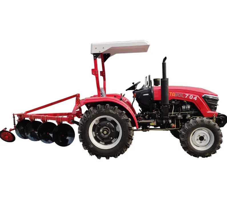 70hp 4wd canopy model disc plough tractors best quality for sale