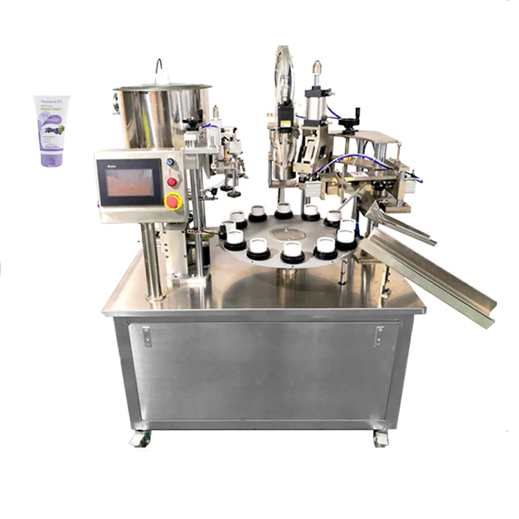 Tube Closing Filling Machine for Hand Cream Packaging, Laminated Cosmetic Tube Sealing Plastic Tube