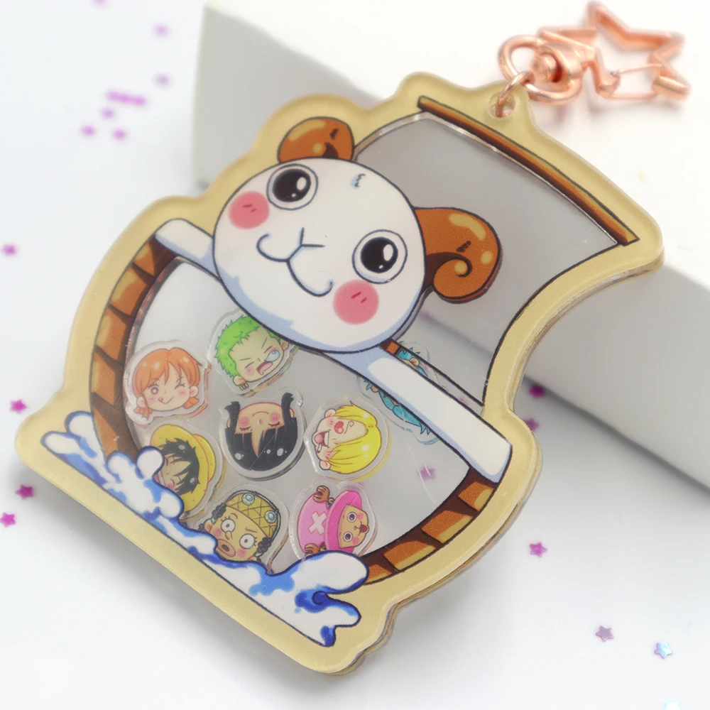 custom shaking charm charms clear acrylic custom printed transparent Shaker keychain,make your own shaker charm with anime