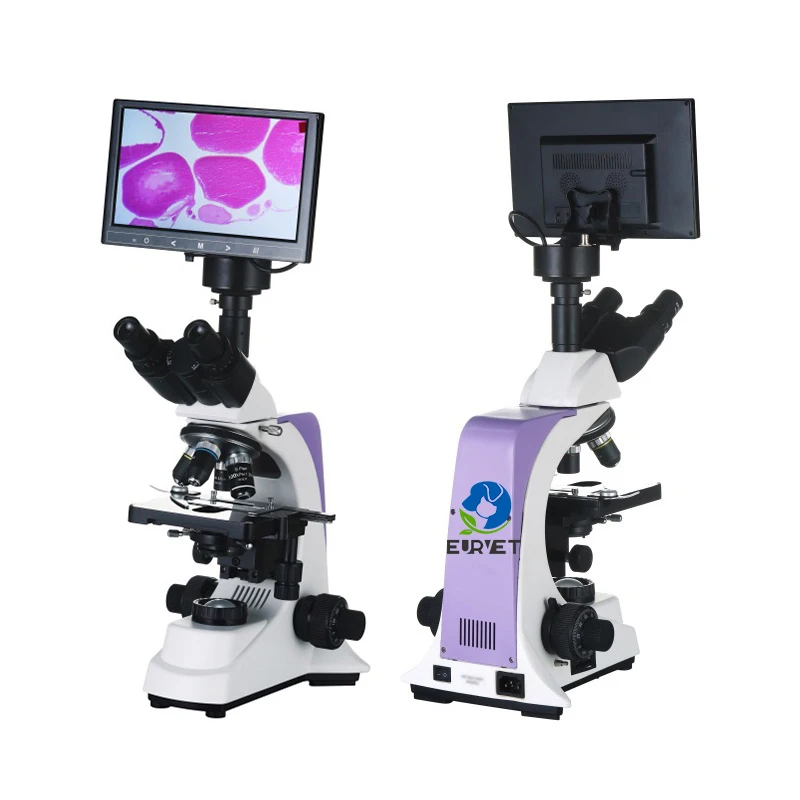 EUR PET  Factory Price Industrial Digital Scanning Electron Binocular Microscope With Lcd Screen Veterinary Equipment