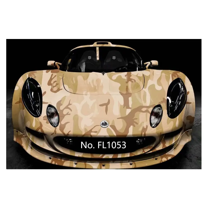 Popular fashion new style bubble free grey black white digital camouflage car wrap film