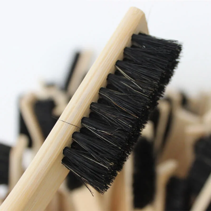 Hog Hair Brush Long Wood Handle for Hearth Tidy Car Home Workshop Woodworking