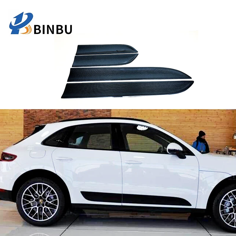 FOR Porsche Macan carbon fiber side door body moulding 2014-2019