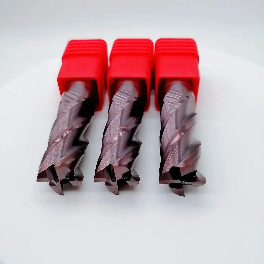 HRC55 4 Flutes Standard Size Square Carbide Endmills End Mill Cutters End Mill Carbide