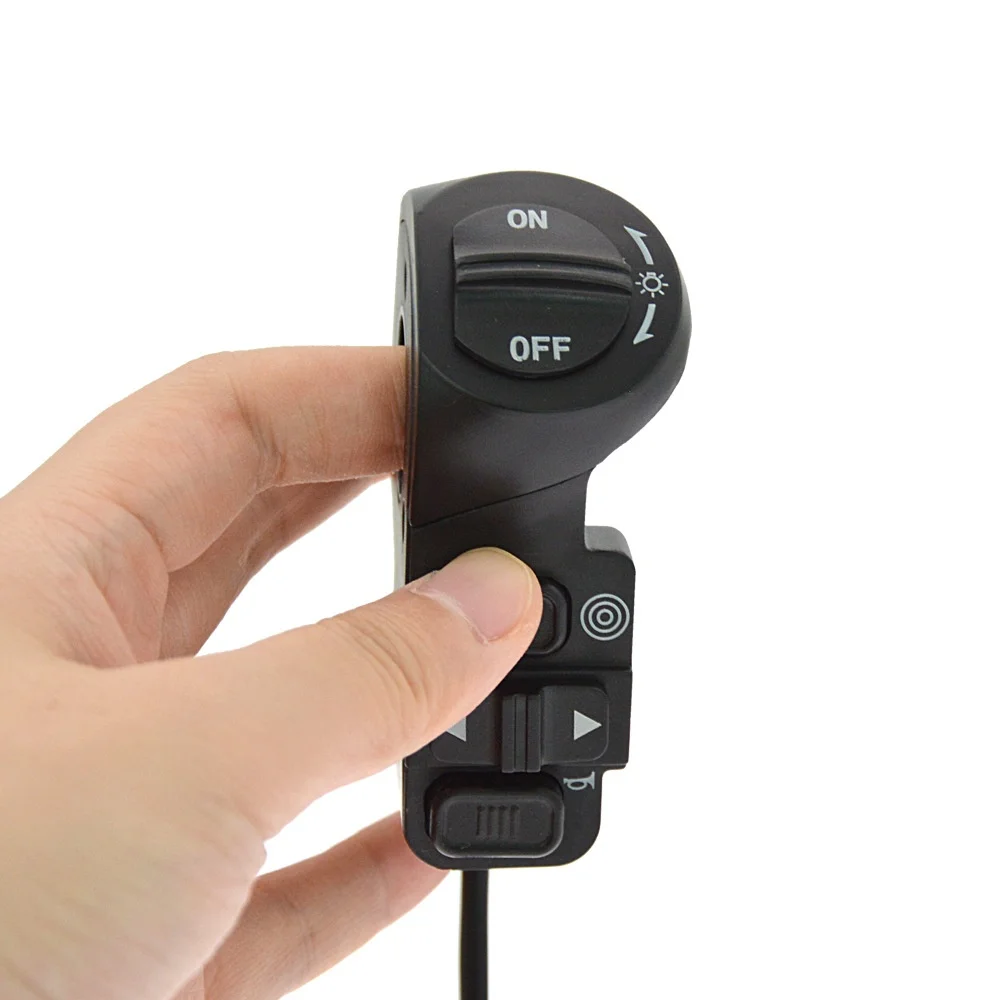Light Switch  Electric Scooter Handlebar Switch Turn Signals On/Off Horn Push Button Light Switch For E-Bike