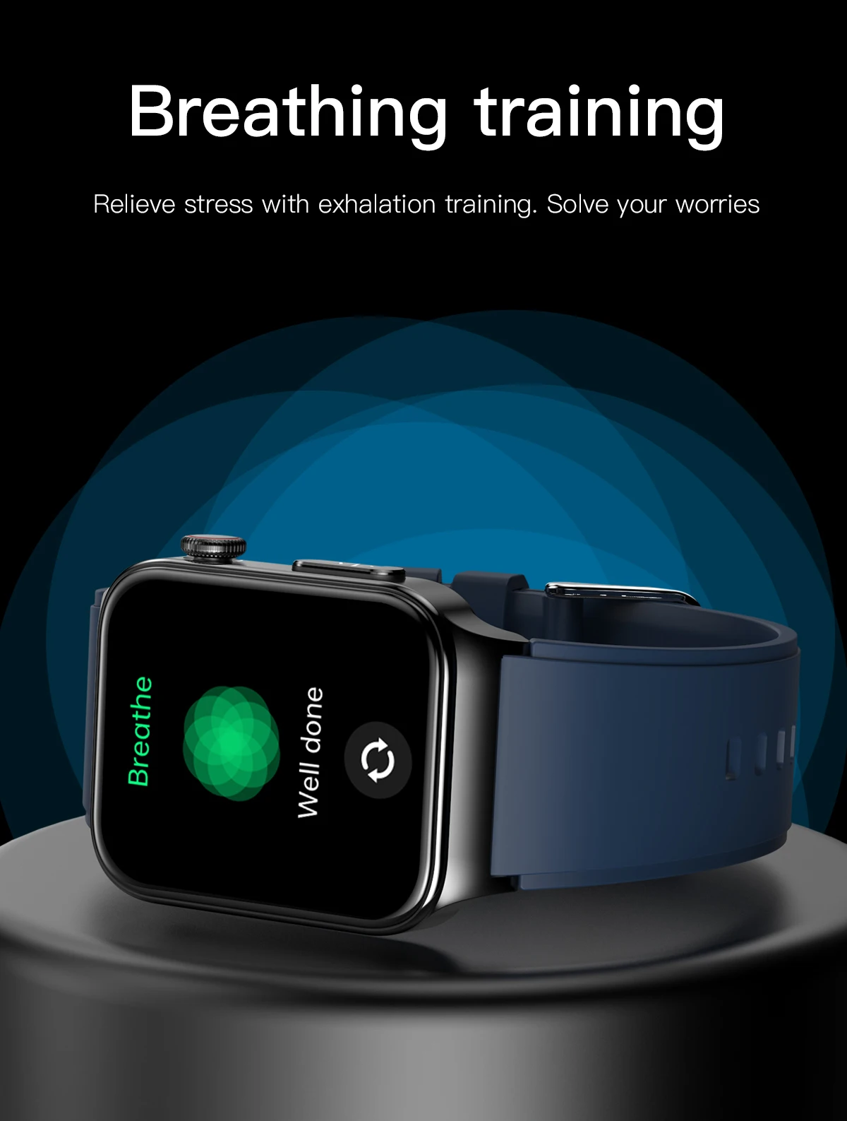 E500 1.83-inch Square Screen Smart Band Continues Ecg Heart Rate Blood Glucose Sugar Meter Monitor Watch